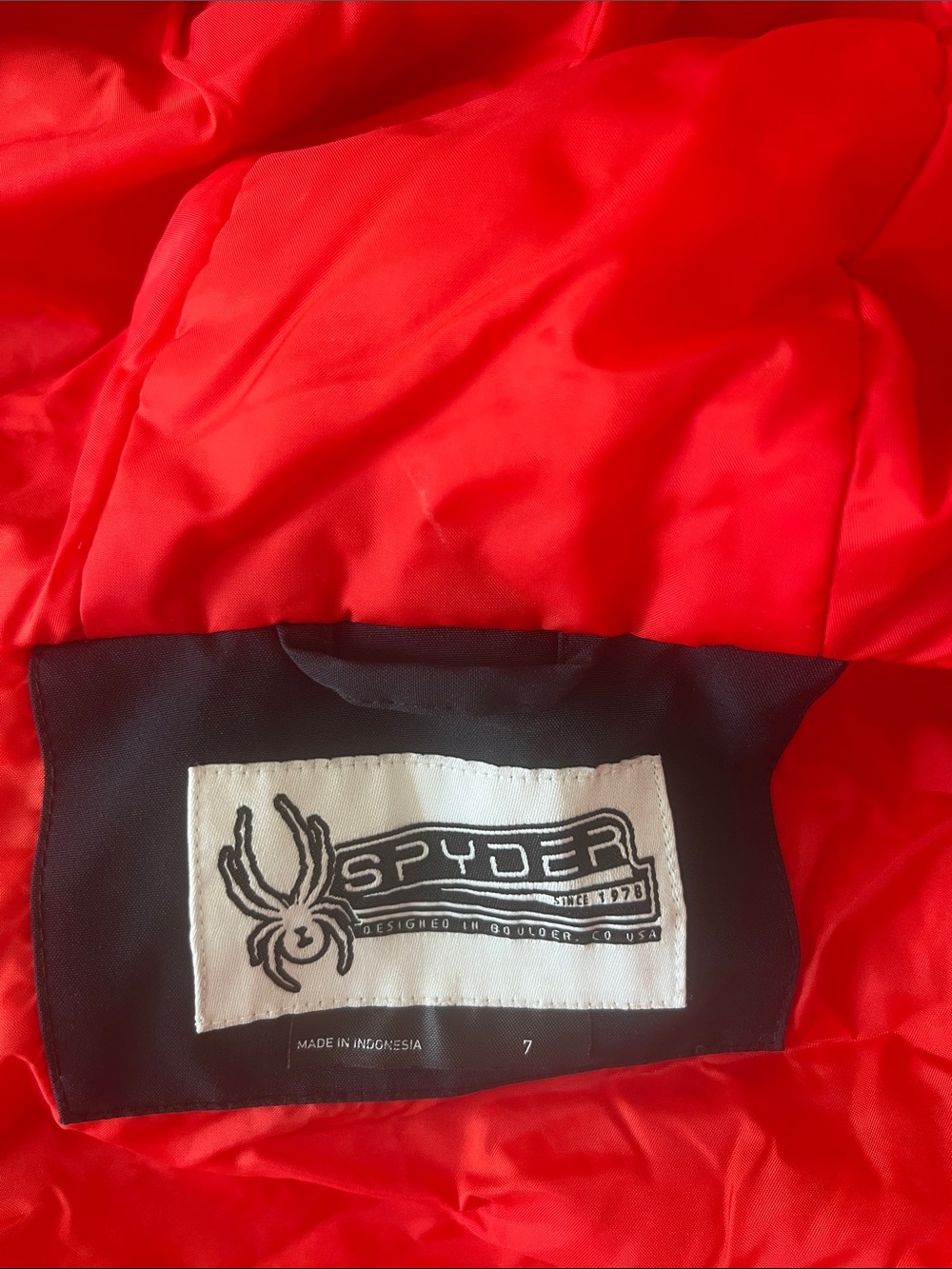 Spyder Kids Bright Red Puffer Jacket